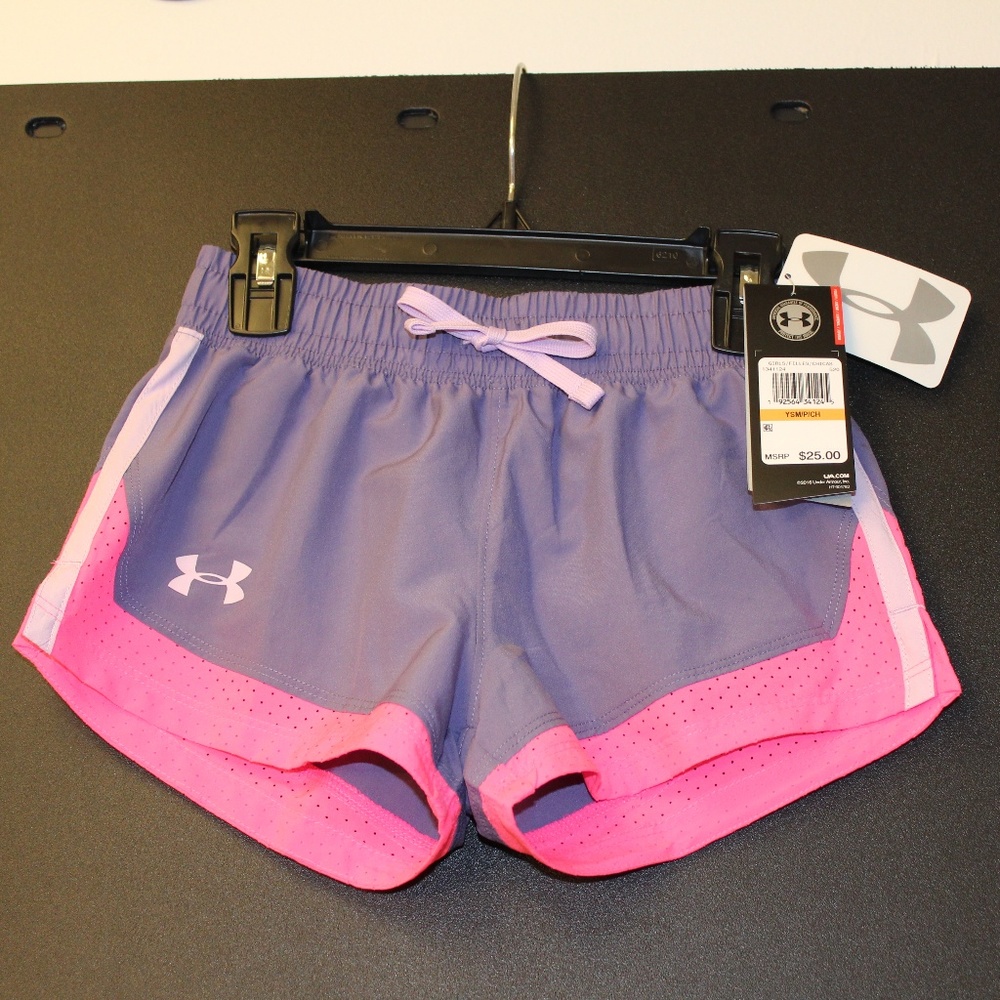 Under Armour Solid Sprint Shorts Youth Girl Purple